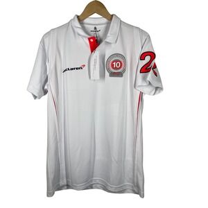 McLaren F1 2008 World Champion MP4-23 White Polo Shirt Mens Medium NWT